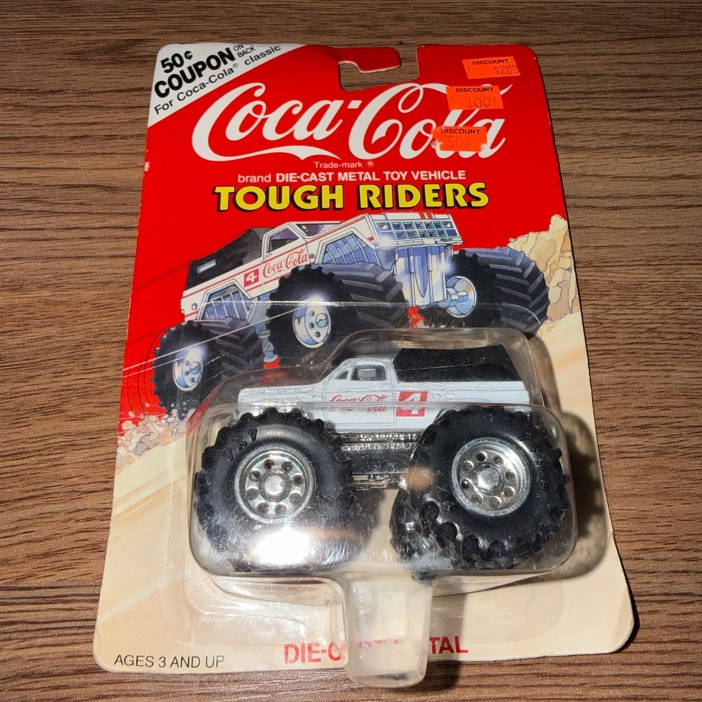 Vintage Coca-Cola Tough Riders Die-Cast Metal Toy Truck 1990 NOS Sealed
